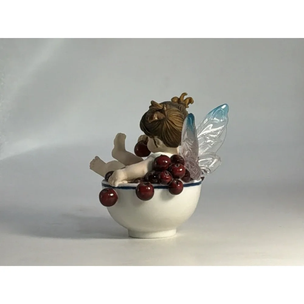 Little Cherry Faerie Kitchen Faerie Small CHIP ON WING